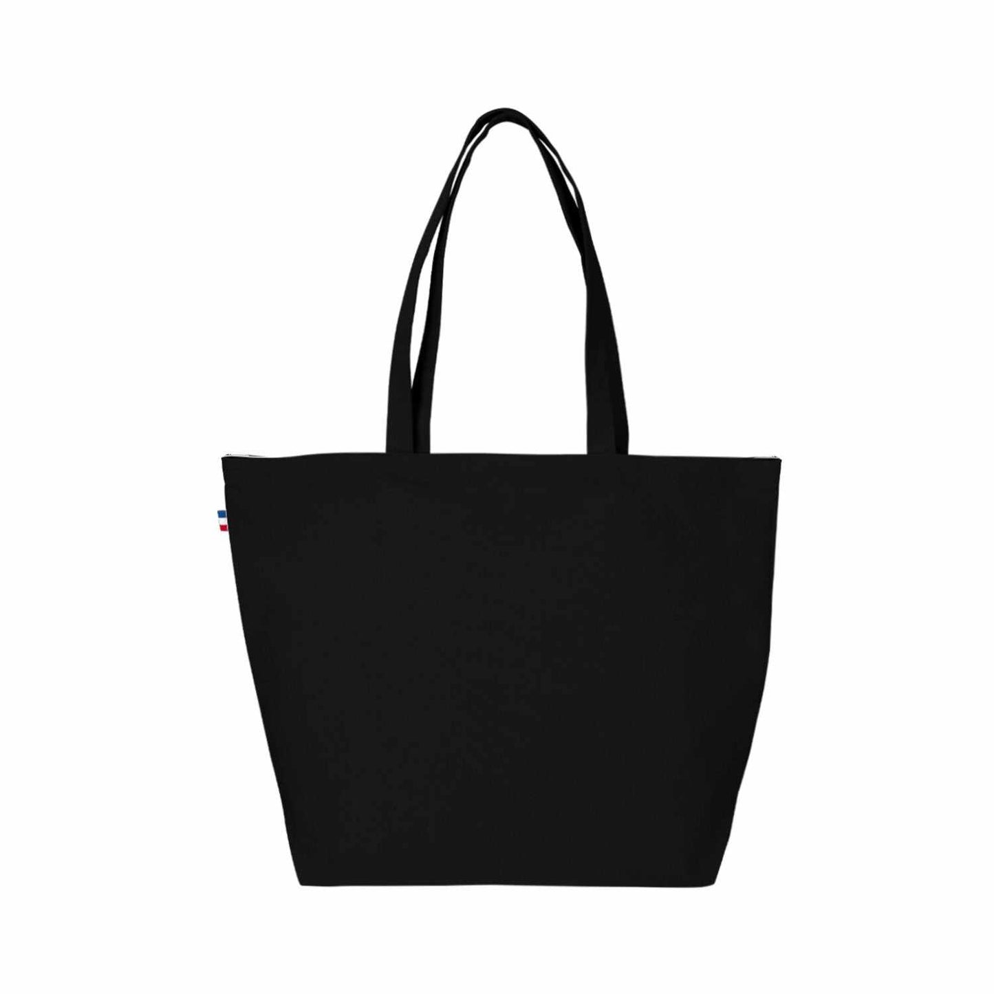 Sac de plage en coton 100% fabriqué en France, grand format avec soufflet, coloris au choix, idéal pour la plage ou les sorties