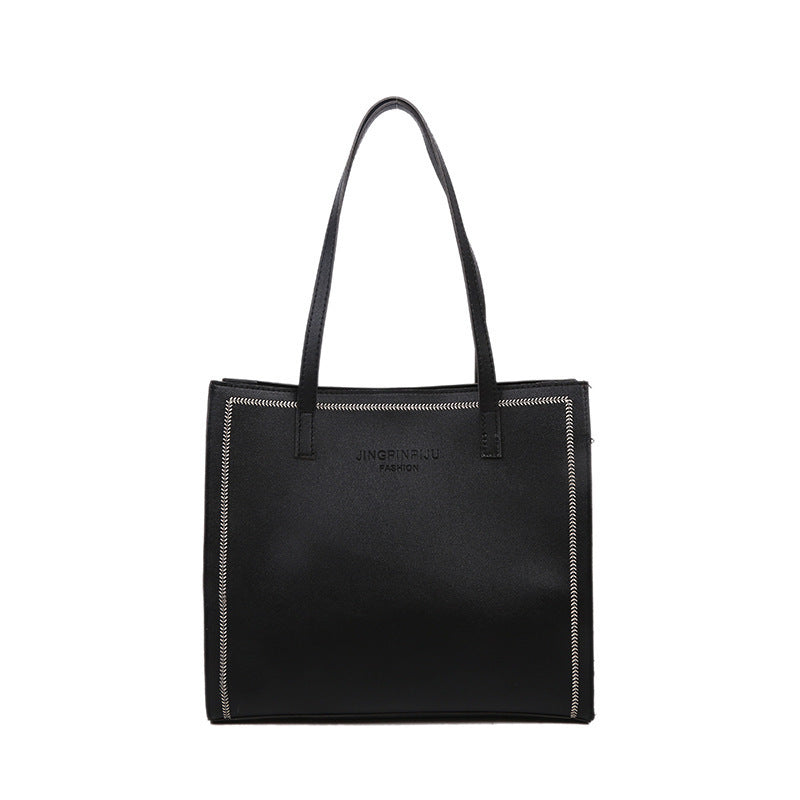 Large Capacity Shoulder Solid Color Tote Simple Tote Bag Novaterra