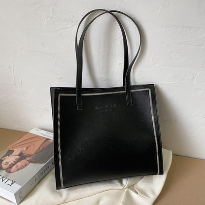Large Capacity Shoulder Solid Color Tote Simple Tote Bag Novaterra