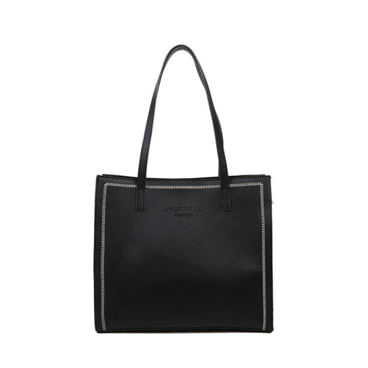 Large Capacity Shoulder Solid Color Tote Simple Tote Bag Novaterra